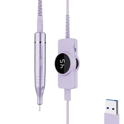 USB Portable Nail Polish Pen Nail Drill with Adjustable Brushless Motor 0-35000rpm 1 Year Warranty for Easy Removal