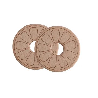 Baby Wooden Teethers Food Grade Animal Natural Beech Wood Animal Tortoise Koala Whale Turtle Shape Pacifier Newborn Toys Beads
