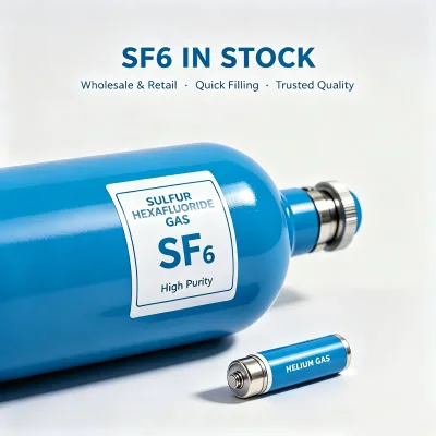 Electronic Grade Sulfur Hexafluoride SF6 Gas 99.999% Purity Industrial Gas for Semiconductor and Electrical Insulation