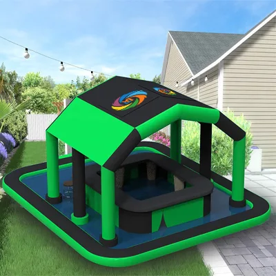Custom Size Design Inflatable Pool Bars Backyard Ultimate Party Spot Inflatable Swimming Pool Models With Inflatable Bars Tent
