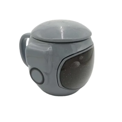3D Astronaut Cap Ceramic Coffee Mugs 500ml Capacity for Your Daily Coffee Break