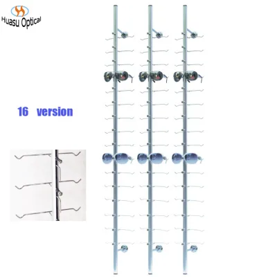 Metal Display Rods for Sunglasses Unlock Eyeglasses Holders Silver Aluminum Glasses Display Brackets