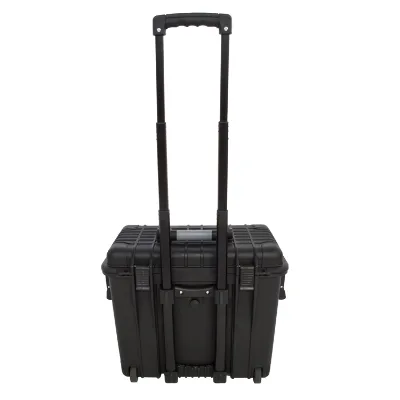 GD5016 Customized IP67 Plastic Hard Case With Retractable Pull Handle and Rolling Wheels