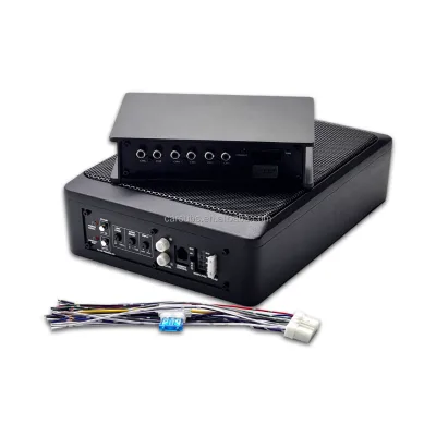 Quality Bass Car Underseat Active Subwoofer 6*9 Inch RMS 120W and DSP 4 in 4 Out Hi Level 6 RCA 4 CH 50W Class AB