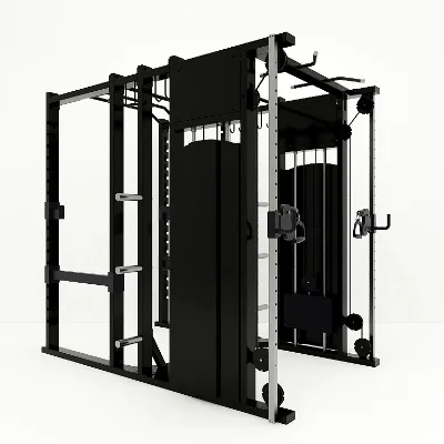 High Quality Strength Training Set Fitness Gym Equipment Mutli Functional 3D Smith Machine Dual Pulley Functional Trainer