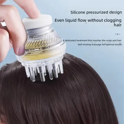 Applicator Dual-Use Scalp Medication Roller-Ball Massager with Liquid-Guiding Comb Oil Control Hair Growth Features ABS Material