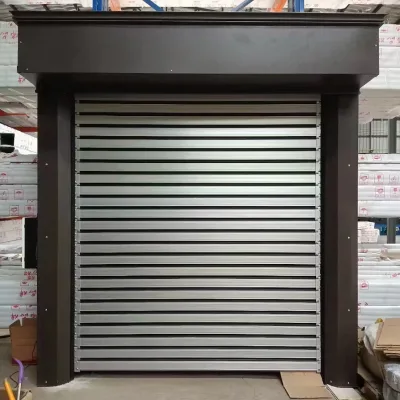Aluminum Sectional Rolling High Speed Doors Overhead Carriage Gate Insulated Lift up Garage Doors with Windows Secational Door