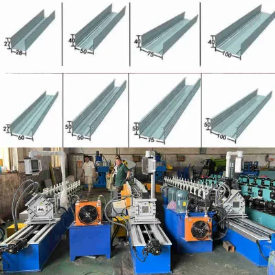 Stud Top Hat Channel Stud Roll Forming Machine U Keel Roll Forming Machine with Flying Cutter