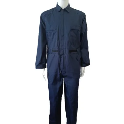 Wholesale Cotton Polyester Waterproof Breathable Fluorescent Silver Reflective Tape Work Coverall One Piece Windproof Customized