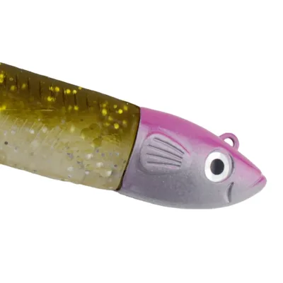 Customized Painting Colors Jig Head with Soft Lure Keeper Strong Fishing Hooks Bulk Packing OEM Service Fishing Tackle Shad Hook