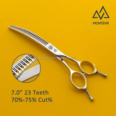 New Launched Professional Pet Grooming Scissors Curved Chunker 23 Teeth Dog Pet Grooming Scissors