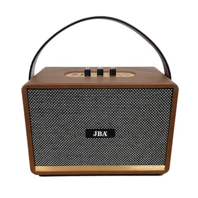 4'' Top Selling BT Speaker Portable Mini Speaker Super Sound Table Desk Indoor and Outdoor Wood Wooden Wireless Speakers