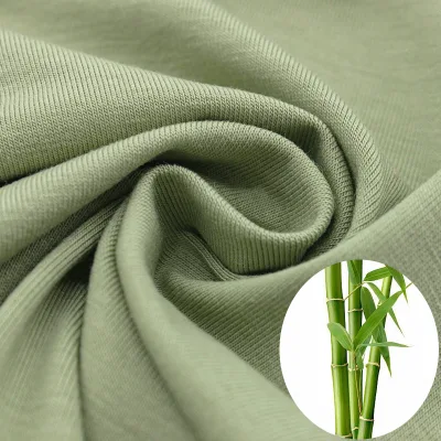 Manufacturer Wholesale Knit 95% Bamboo Viscose Fiber 5% Spandex Material Single Jersey Pointelle Fabric for Men Underwear Fabric