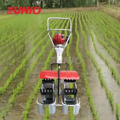 High Quality Petrol Engine 2 Rows Rice Paddy Weeder Gasoline Mini 3 Row Paddy Weeder Rice Field