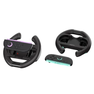 Dobe Wireless for Nintendo Switch 2 Joy-Con Compatible ABS Plastic Hand Grip & Steering Wheel Controller for Gamers