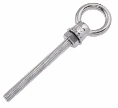Stainless Steel Galvanized Eyebolt with Metric Thread Customizable Nuts and Head Type