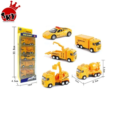 High Simulation 1 87 Engineering Car Toy Diecast Truck Model for Kids