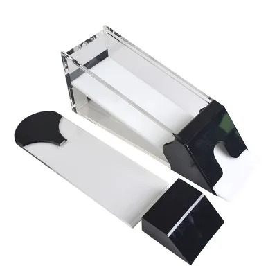 2024 Best Seller High Productivity Black Custom Acrylic Blackjack Card Dealing Shoe