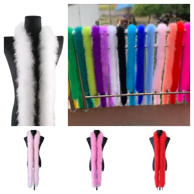 Stocks Thick 50g Wholesale Turkey Feather Party Boa Fluffy Marabou Feather Boa Colorful for Costumes