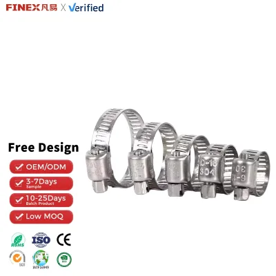 Fixed Water Pipe Stainless Steel Hose Clamp Accessories American Mini Hose Clamp Set Kit with 3-Year Warranty and OEM Support
