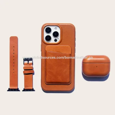 2024 custom design handmade luxury genuine leather phone case for iphone phone case cell phone cases