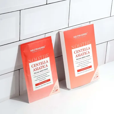 Private Label Soothing Nourishing Centella Asiatica Facial Sheet Mask Face Mask for Men Skin Care