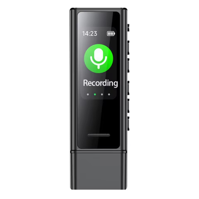 Mini Pocket Voice Activated Recorder with Clip MP3 Music Player Professional Noise Cancellation Digital Audio Record Device