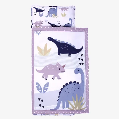 Top Choice Skin Friendly Quilted Custom Color Toddler Nap Mat with Pillow Blanket