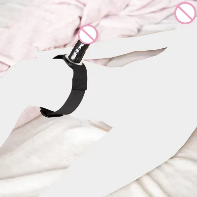 Adult Lesbian Use False Penis Nylon Make Tied in Thigh Wearable Dildo