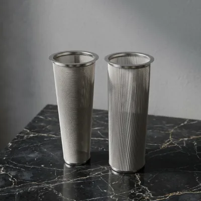 Custom 304 Stainless Steel Mesh Filter Tube Cylindrical Strainer Basket Reusable Fine Screen Element Portable for Brewing