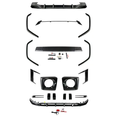 TP Style Dry Carbon Fiber Body Kit With Hood Front Rear Lip Spoiler for Mercedes Benz W464 W463A G63 G500 G350 2019-2024