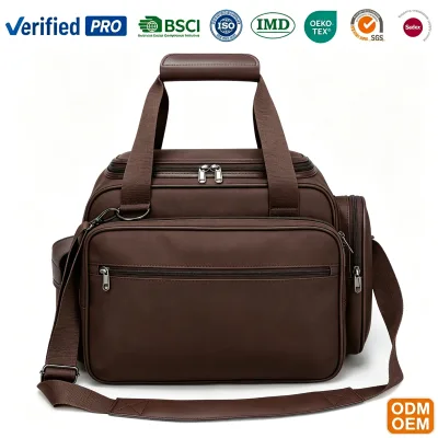 ODM Custom Heavy Duty Durable Canvas Classic Waterproof High-Capacity Outdoor Tool Storage Electrician Bag Set Adjustable Strap
