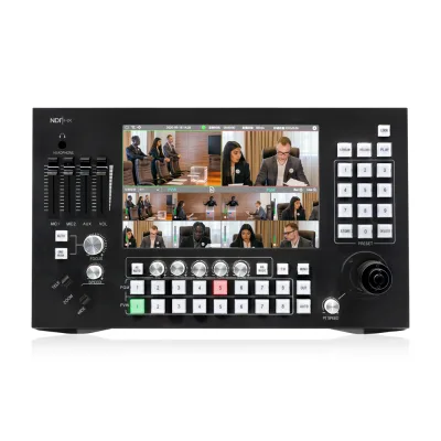 NDI 8 Channels Input Video HDMI Switcher Streaming matrix Switcher Broadcast PTZ  Camera Control Mini Pro Video Switcher