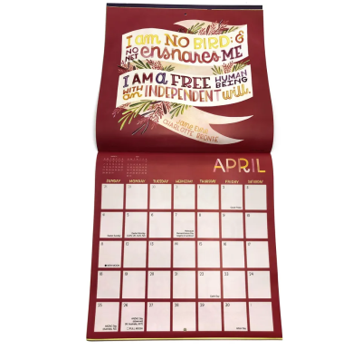 Custom Printing Calendar Print Schedule Planner Full Color Wall Calendar Printing Customized Calendar