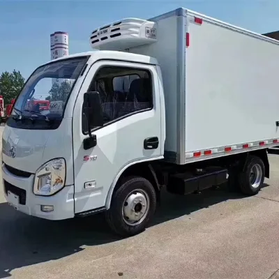 Hot Sale 4x2 Diesel Food Refrigerated Truck 5-10 Tons Capacity for Ice Transportation and Delivery Van & Container
