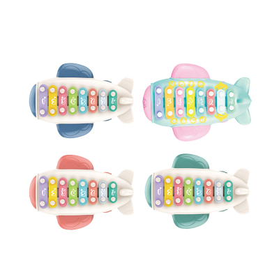 Funny Educational Plane Xylophone Musical Instruments Toys Plastic for Kids