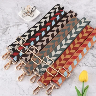 New Arrival Cotton Belt Ethnic Adjustable Bag Belt Women Bag Accessories Shoulder Oblique Span Strap