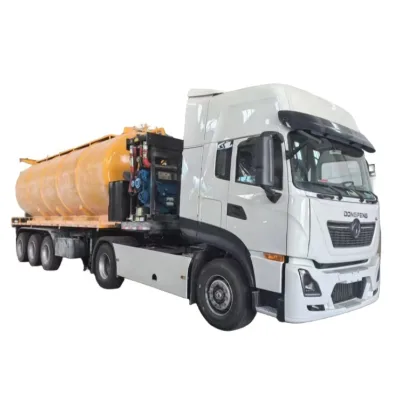 Hot Selling 30000L Three-axis Wastewater Fecal Tanker Suction Vacuum Trailer Sewage Suction Semi-trailer