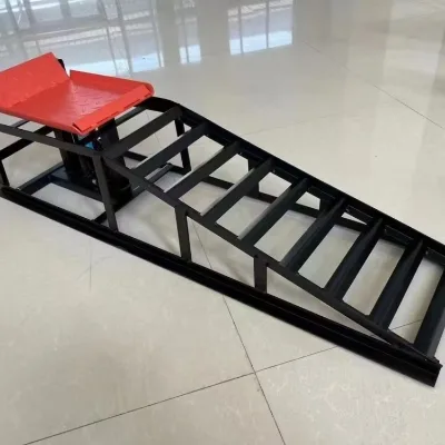 Hydraulic Car Ramp for Body Restoration and Painting with Anti-Slip Surface and Stability