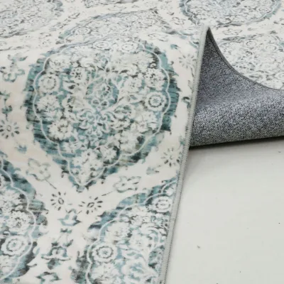 24inx 72in Print Carpet Easy Clean Factory Delivery Sell High Quality Boho Style Green Area Rug Vintage Collection Anti Slip
