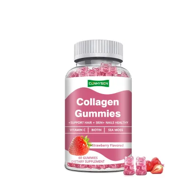 Private Label OEM Collagen Gummies Strongest Absorption Clean Dark Spot Glow Beauty Collagen Skin Care Anti-Aging