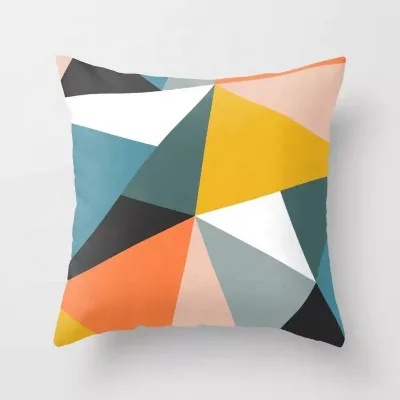 Geometry Pattern Bedding Decorative Pillow Colorful SofaThrow Pillow Cover