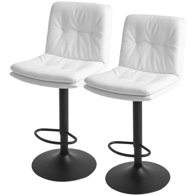 Modern Design White Durable High Quantity Counter Height Bar Stool With Footrest for Bar Home Furniture Dining Room