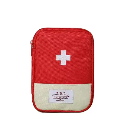 Portable Multifunction First Aid Organizer Bag Medicine Bag with Splitters Box for Pills for Home or Travel Use