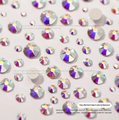 2088 4mm-20mm Flatbacks No Hotfix Rhinestones Nail Art Mix Premium Crystal Rhinestones
