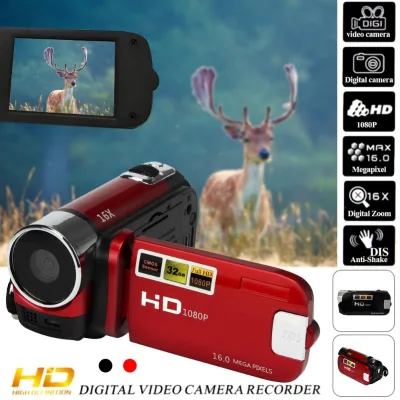 HD720p 1.3MP CMOS Sensor Digital Video Camera with 2.4'' TFF Display 90 Wide Angle <10x Optical Zoom Camcorder