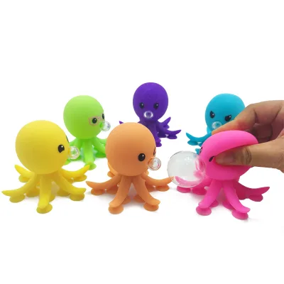 Soft Silicone Octopus Toy Cute Bubble Squeeze Toys with Suckers on Legs Made in China