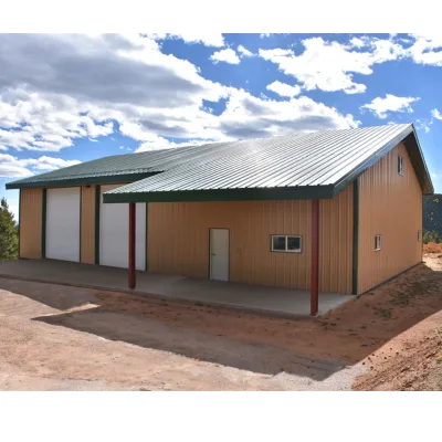 Garage Easy Assemble Low Cost Metal  Construction Prefab Steel Structure Warehouse