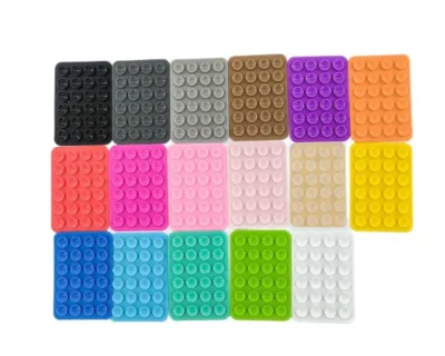 Popular Anti-slip Double-sided 50-piece Silicone Mobile Phone Suction Cup