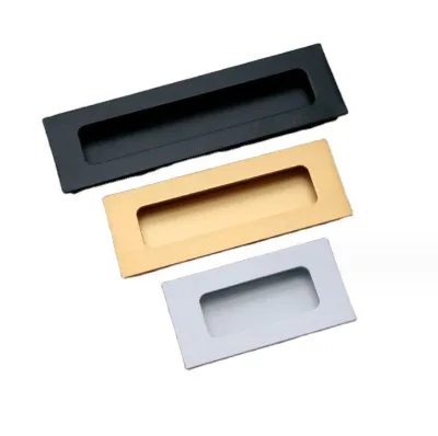 Furniture Drawer Finger Flush Pulls Handle Hidden Door Cabinet Drawer Embedded Pull Handle